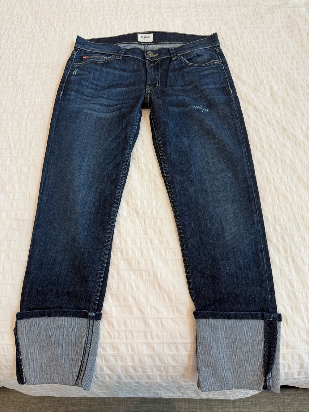Hudson Muse Crop Skinny with Cuffed Hem Size 27